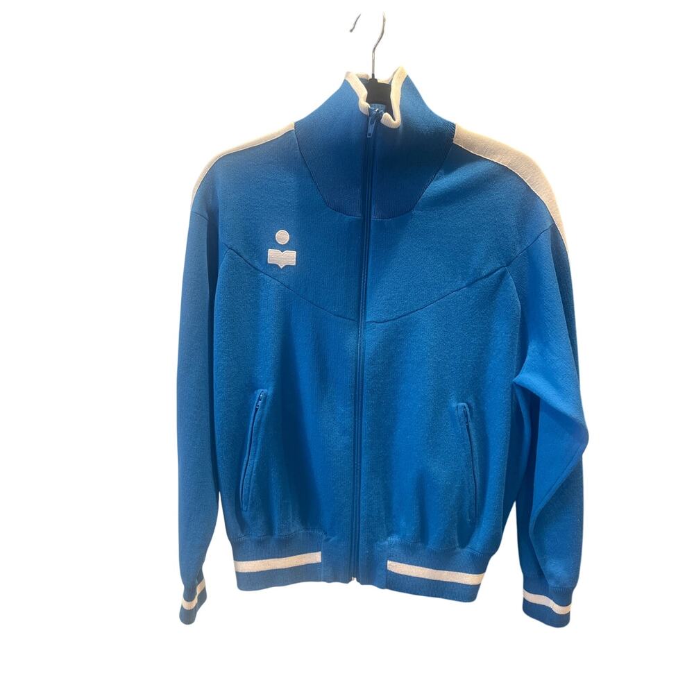 ISABEL MARANT Blue + Beige Stripe Jacket Track Suit Set Size 36 retails $810